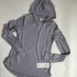 Layer 8 Athletic Scallop Hem Hoodie Hydrangea Heather Small